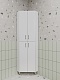Style Line Шкаф пенал Веер 45 угловой белый – фотография-6